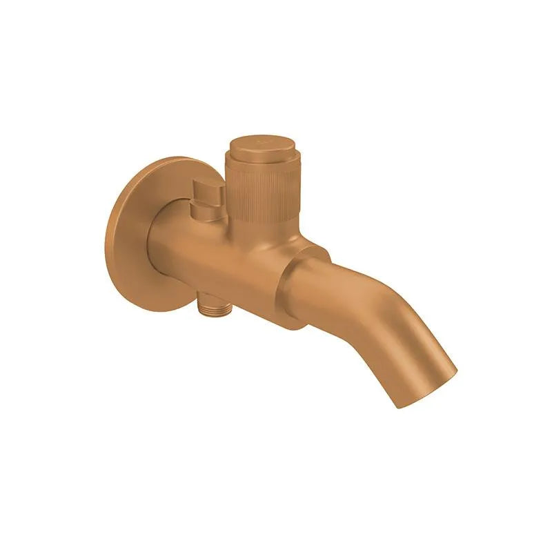 BIB COCK 2-WAY W/FLANGE - LUXELET - ( BRUSHED BRONZE - GLORIO - 0x15 mm - 0inchX0.5inch )