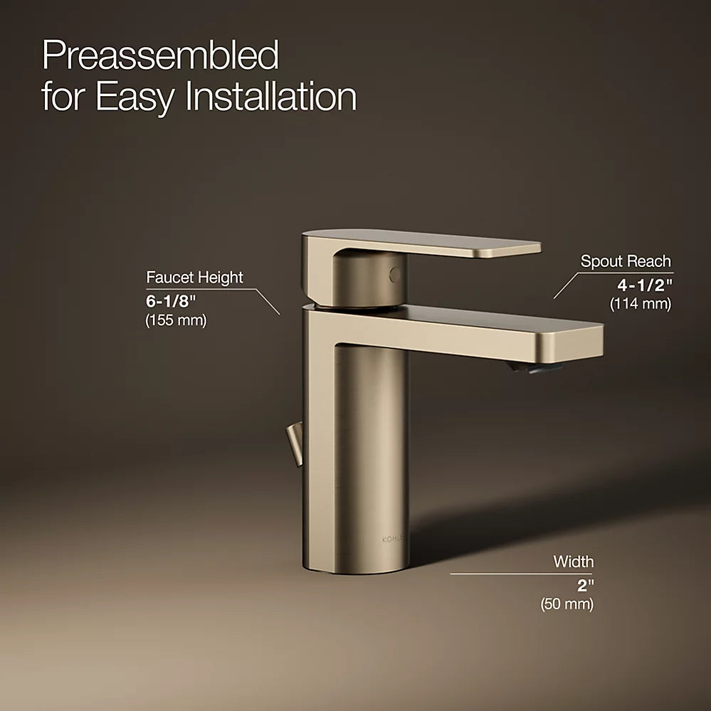 PARALLEL SC LAV FAUCET W/O DRAIN - KOHLER PREMIUM -  ( BRUSHED BRONZE - PREMIUM - 0x15 mm - 0inchX0.6inch )