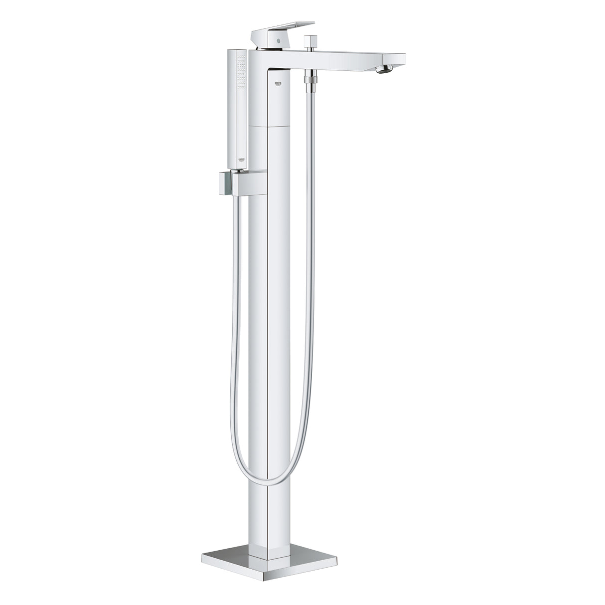 EUROCUBE FREESTANDING BATH FILLER - GROHE - ( CHROME - G4 - EUROCUBE - 0x15 mm - 0inchX0.5inch )