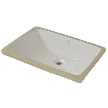 WASH BASIN U/COUNTER - GLOCERA SWARE - ( STAR WHITE - EDGE - 540x390 mm - 21.5inchX15.5inch )