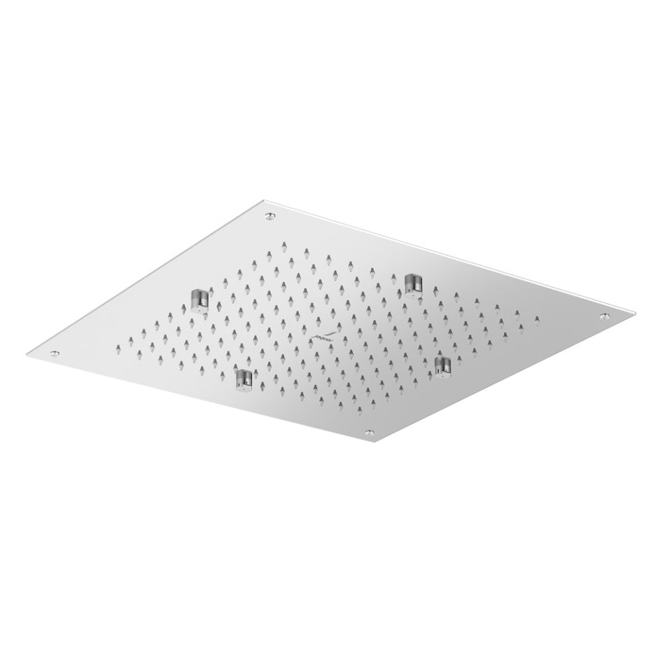 DUOFLO SHOWER SQUARE SHAPE TWO FUNCTIONS, RAIN AND 4 MIST - JAQUAR FAUCETS - ( CHROME - DUOFLO SHOWER - 350x350 mm - 14inchX14inch )