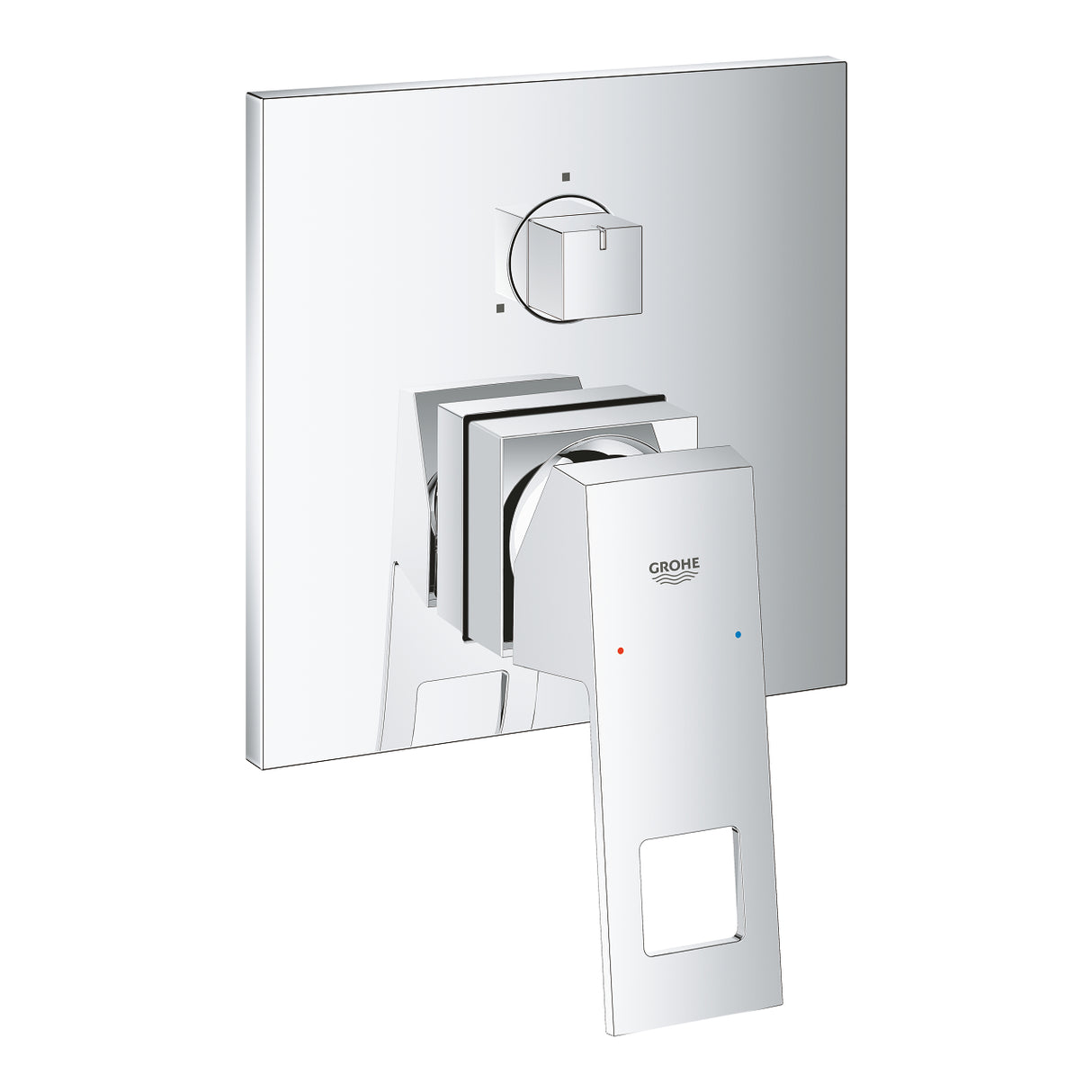 EUROCUBE 1-HANDLE MIXER, 3-WAY DIVERTER - GROHE - ( CHROME - G4 - EUROCUBE - 0x15 mm - 0inchX0.6inch )
