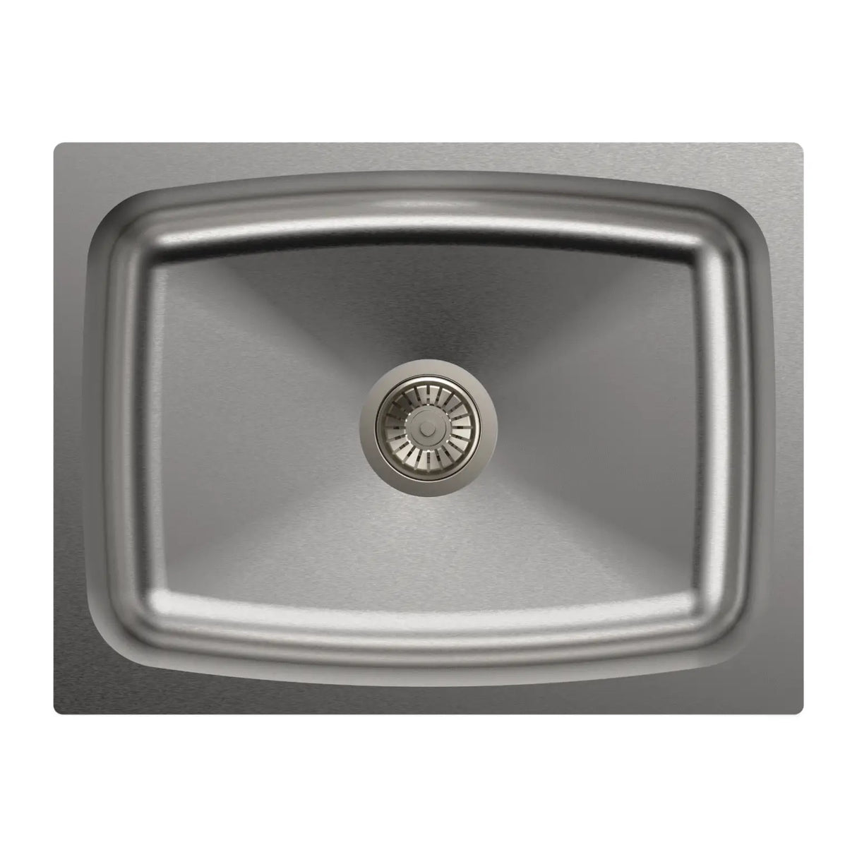 1 BOWL W/O DRAIN BOARD(DEPTH 8INCH) THK 1MM - CARYSIL -  ( MATT FINISH - ELEGANCE - 550x450 mm - 22inchX18inch )