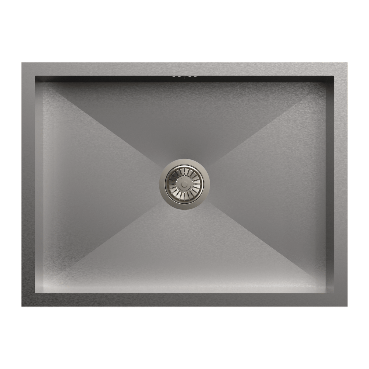 1 BOWL W/O DRAINBOARD (DEPTH 8INCH) THK 0.8MM - CARYSIL -  ( MATT - QUADRO CLASSIC - 610x457 mm - 24inchX18inch )