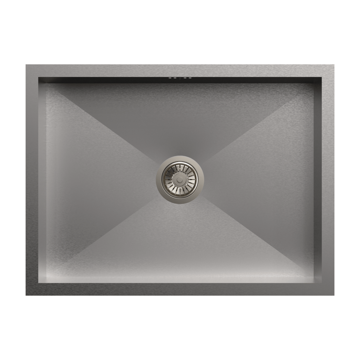 1 BOWL W/O DRAIN BOARD (DEPTH 8INCH) - CARYSIL -  ( MATT - QUADRO - 610x457 mm - 24inchX18inch )
