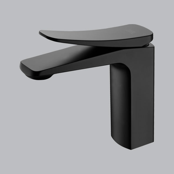 BRASS BASIN MIXER - AQUANT - ( MATT BLACK - - 0x15 mm - 0inchX0.6inch )