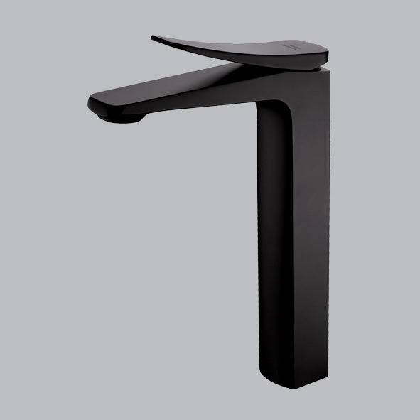 TALL BRASS BASIN MIXER - AQUANT -  ( MATT BLACK -  - 0x15 mm - 0inchX0.5inch )
