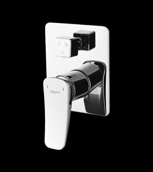 SI.LEVER DVTR W/3 OUTLET BRASS CONC.BODY - AQUANT -  ( POLISHED CHROME - WAVE SERIES - 0x15 mm - 0inchX0.5inch )