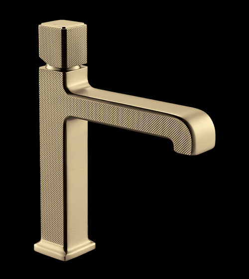 BRASS BASIN MIXER - AQUANT - ( BRUSHED GOLD - - 0x0 mm - 0inchx0inch )