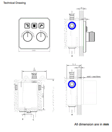 NEO CLASSIC DESIGN HIGH FLOW THERMOSTATIC CLICK SELECT DIVERTER WITH 3 OUTLETS & FLOW CONTROL 20 MM INLET - AQUANT - ( BRUSHED ROSE GOLD - REGALIA SERIES - 0x0 mm - 0inchx0inch )