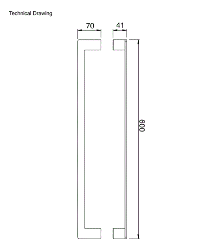 TOWEL ROD - AQUANT -  ( ROSE GOLD -  - 600x0 mm - 24inchX0inch )