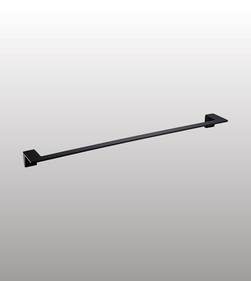 TOWEL ROD - AQUANT -  ( MATT BLACK -  - 600x0 mm - 24inchX0inch )
