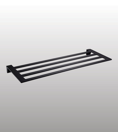 TOWEL RACK - AQUANT -  ( MATT BLACK -  - 600x0 mm - 24inchX0inch )
