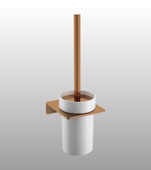 TOILET BRUSH HOLDER - AQUANT -  ( BRUSHED ROSE GOLD -  - 0x0 mm - 0inchx0inch )