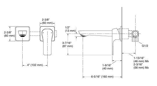 FORE SL W/M  LAV FAUCET TRIM W/O DRAIN - KOHLER POPULAR -  ( POLISHED CHROME - POPULAR - 0x15 mm - 0inchX0.6inch )