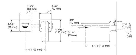 FORE LINE SC WM LAV FAUCET TRIM WO DRAIN - KOHLER POPULAR -  ( POLISHED CHROME - POPULAR - 0x0 mm - 0inchx0inch )