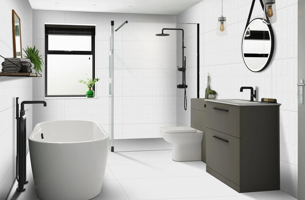 ROYAL BRICKO ELEMENTO BIANCO - CREANZA - ( - PUNCH - 1200x600 mm - 48inchX24inch )