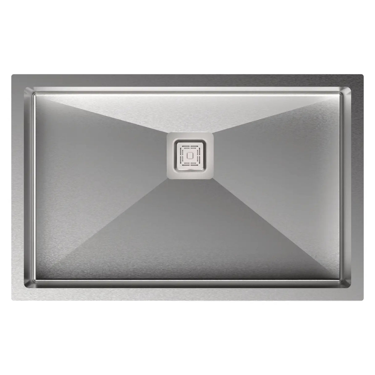 1 BOWL W/O DRAIN BOARD (DEPTH 9INCH) THK 1MM - CARYSIL -  ( MATT - MICRO RADIUS R10 - 680x430 mm - 27inchX17inch )