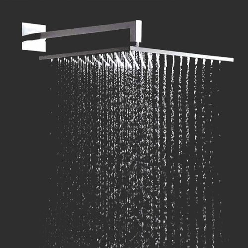 (PRUN) BRASS AIR-EFFECT RAIN SHOWER - AQUANT -  ( CHROME -  - 200x200 mm - 8inchX8inch )