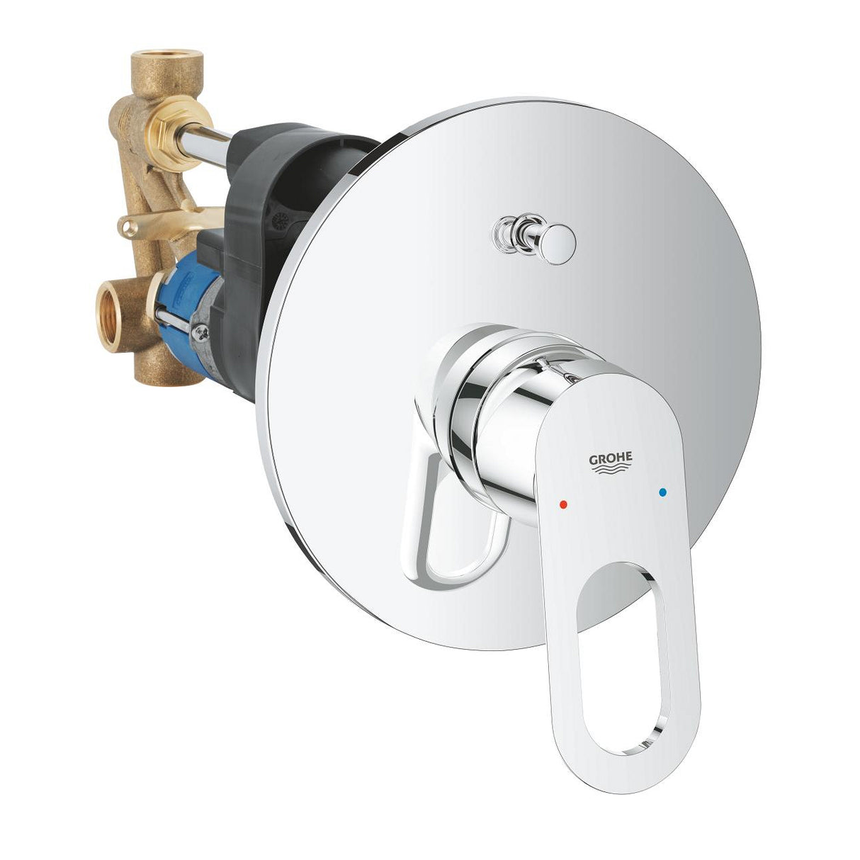 BAULOOP 1-HANDLE BATH/SHOWER MIXER - GROHE-G2 - ( CHROME - G2 - BAUCOSMOPOLITAN - 0x15 mm - 0inchX0.6inch )