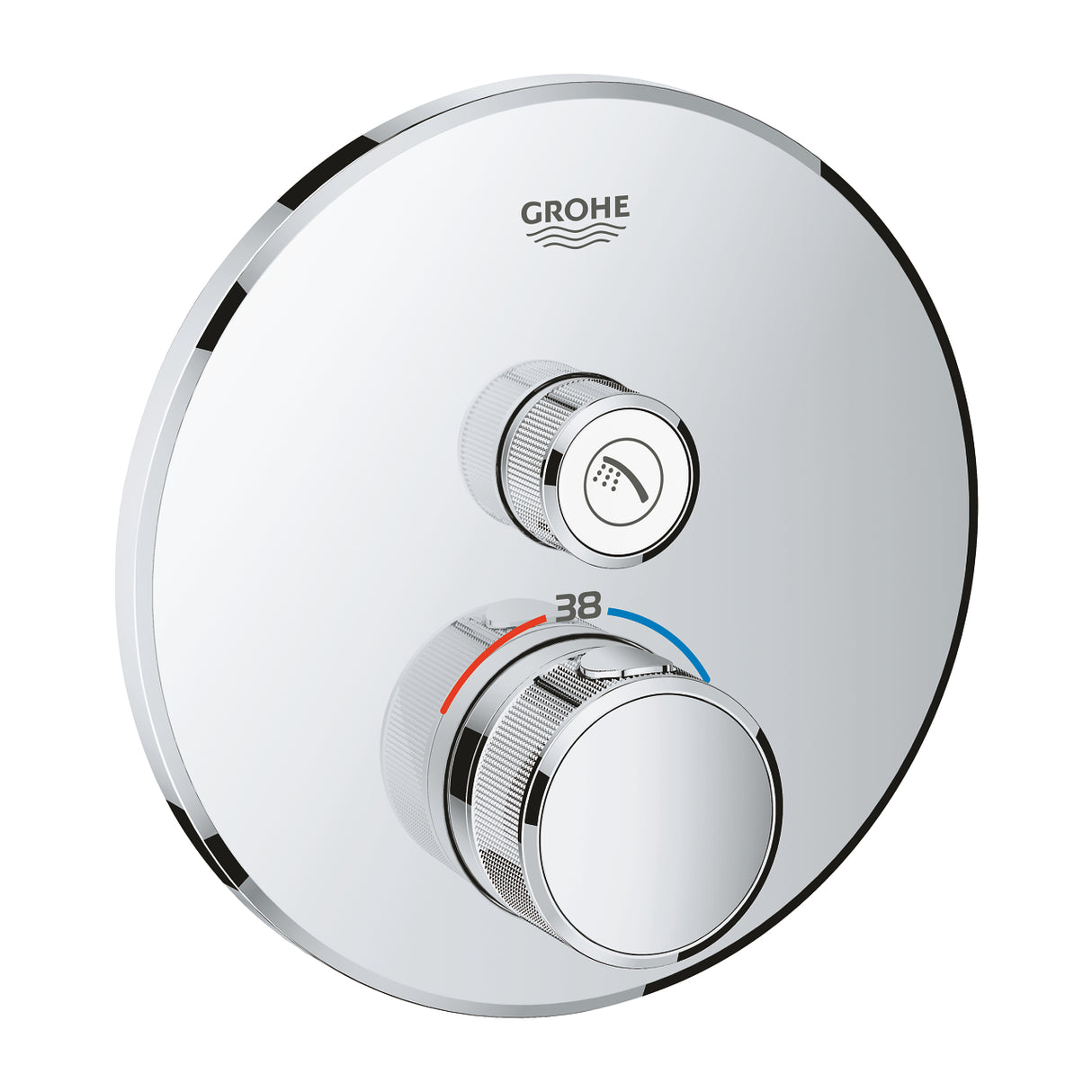 GROHTHERM SMARTCONTROL THERMOSTAT ROUND, 1 CONTROL - GROHE - ( CHROME - G5 - GROHTHERM - 0x0 mm - 0inchX0inch )