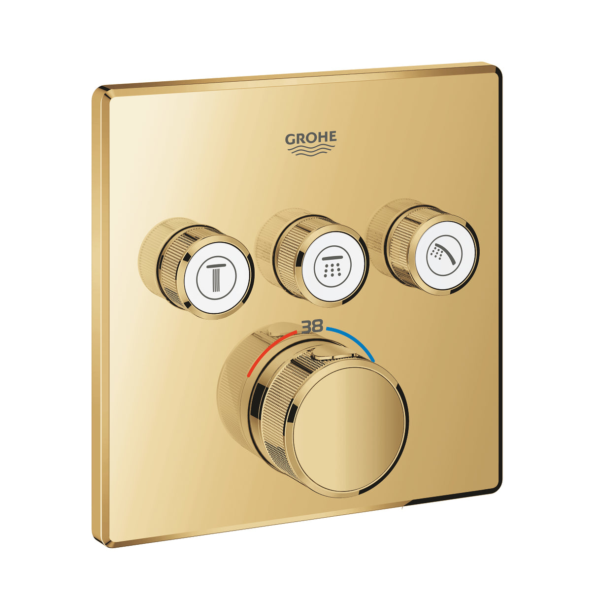GRT SMARTCONTROL THM TRIMSET SQUARE 3SC - GROHE - ( COOL SUNRISE - G5 - GROHTHERM - 0x0 mm - 0inchX0inch )