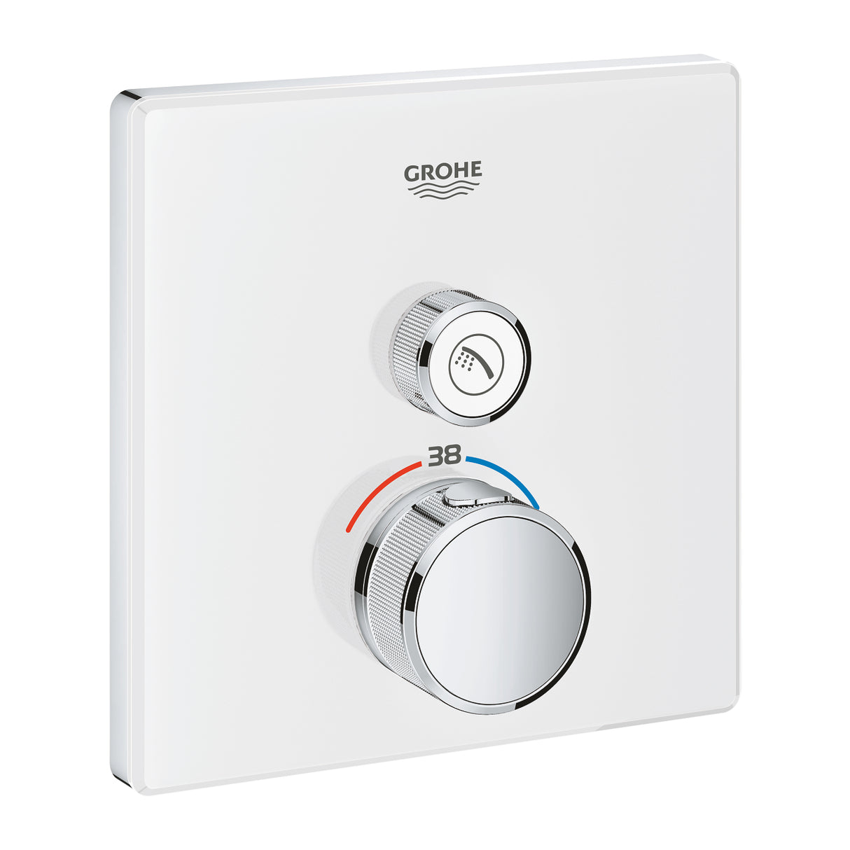 GROHTHERM SMARTCONTROL THERMOSTAT SQUARE, 1 CONTROL - GROHE -  ( CHROME - G5 - GROHTHERM - 0x0 mm - 0inchX0inch )