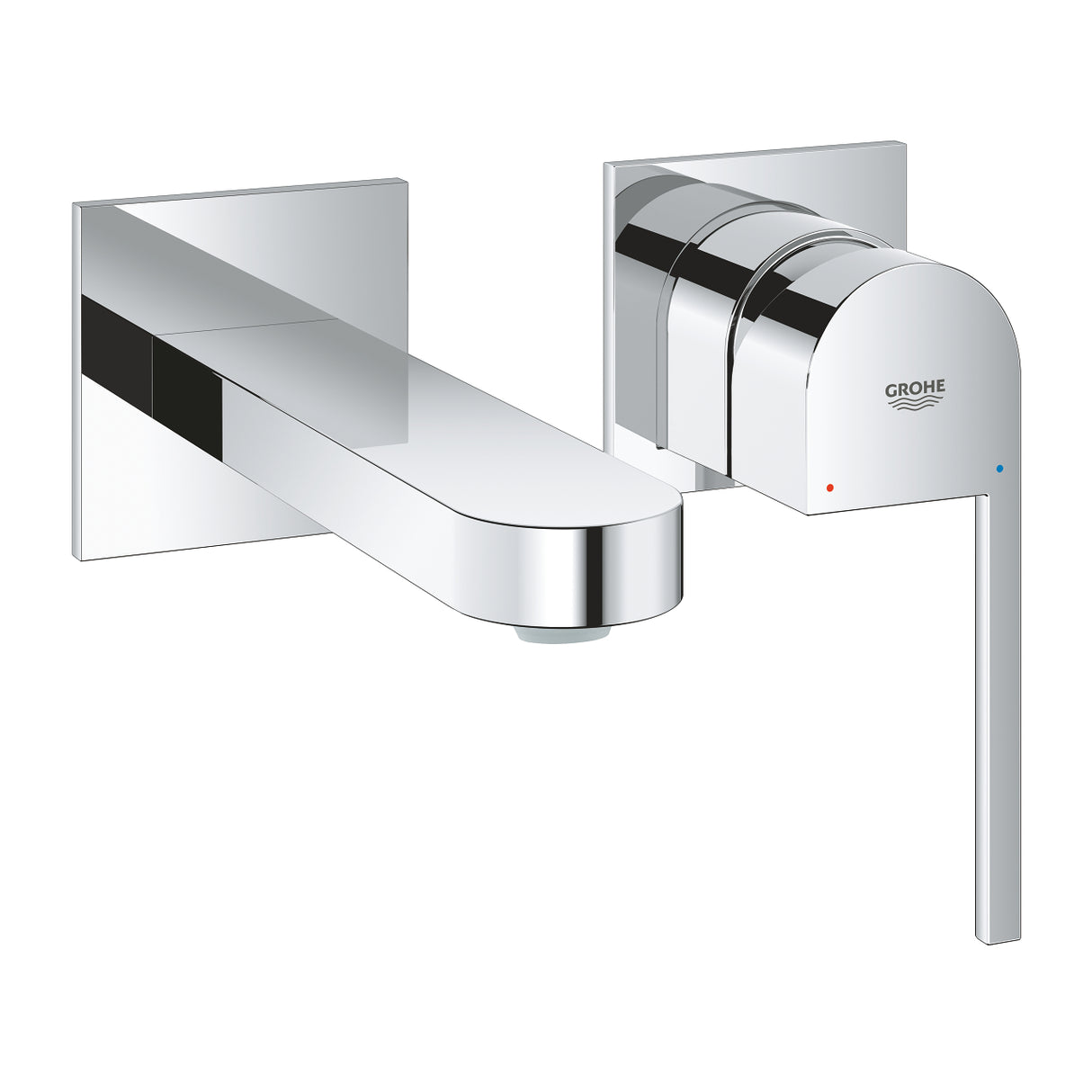 GROHE PLUS 2-HOLE, 1-HANDLE WALL-MOUNT BASIN MIXER, M SIZE - GROHE - ( CHROME - G4 - EUROPLUS - 0x15 mm - 0inchX0.6inch )