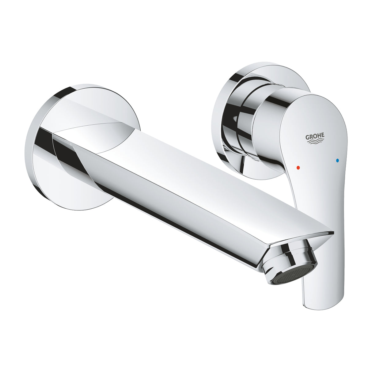 EUROSMART 2021 TWO HOLE WALL MOUNT BASIN MIXER,M SIZE - GROHE - ( CHROME - G3 - EUROSMART - 0x0 mm - 0inchX0inch )