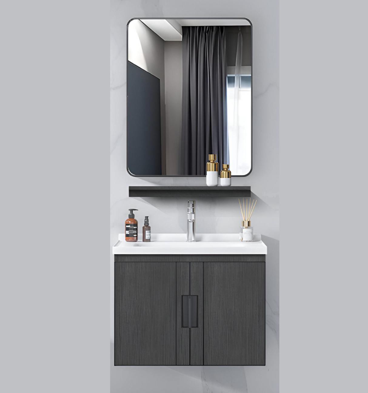 TR 3333 WOODEN VEIN MAIN CABINET - GERMA - ( - WOODEN VEIN - 580x390x400 mm - 23.2inchX15.6inchX16inch)