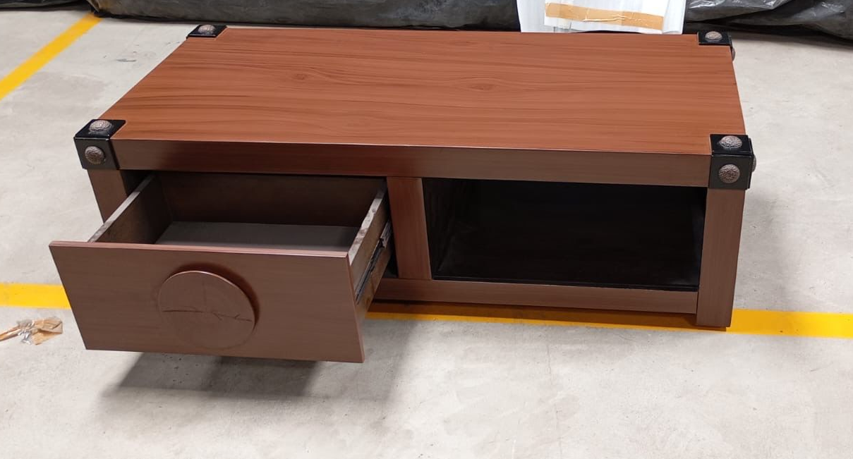 ROCK-CT  ROCK CENTRE TABLE ASH WOOD - FURNITURE - (BLUE - BUENA CASA - 1308x597x406 mm - 52.32inchX23.88inchX16.24inch)