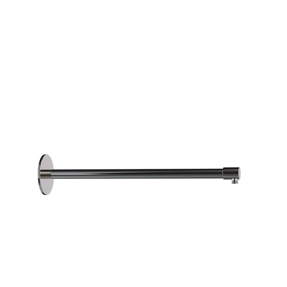 SHOWER ARM 20MM DIA & 450MM LONG ROUND SHAPE WITH FLANGE - JAQUAR FAUCETS - ( BLACK CHROME - SHOWER ACC. - 15x450 mm - 0.5inchX18inch )