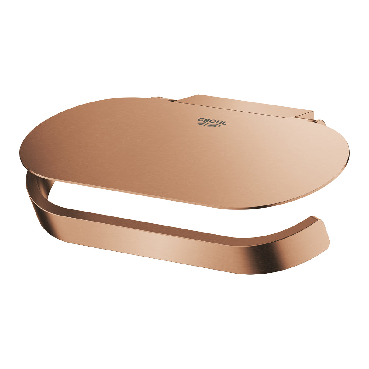 SELECTION TOILET PAPER HOLDER WITH COVER - GROHE - (BRUSHED WARM SUNSET - G5 - ESSENTIALS - 0x0 mm - 0inchX0inch)