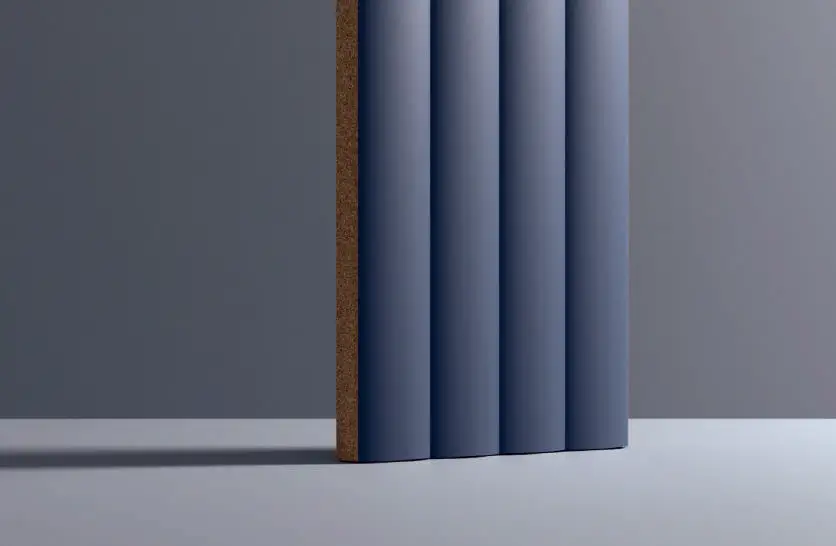 FLUTE DENIM BLUE 10MM - COLORTILE -  (  - FLUTE MATT - 300x75 mm - 12inchX3inch )