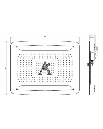 RAINJOY CEILING SHOWER - ARTIZE FAUCET - ( CHROME - RAINJOY - 0x0 mm - 0inchx0inch )