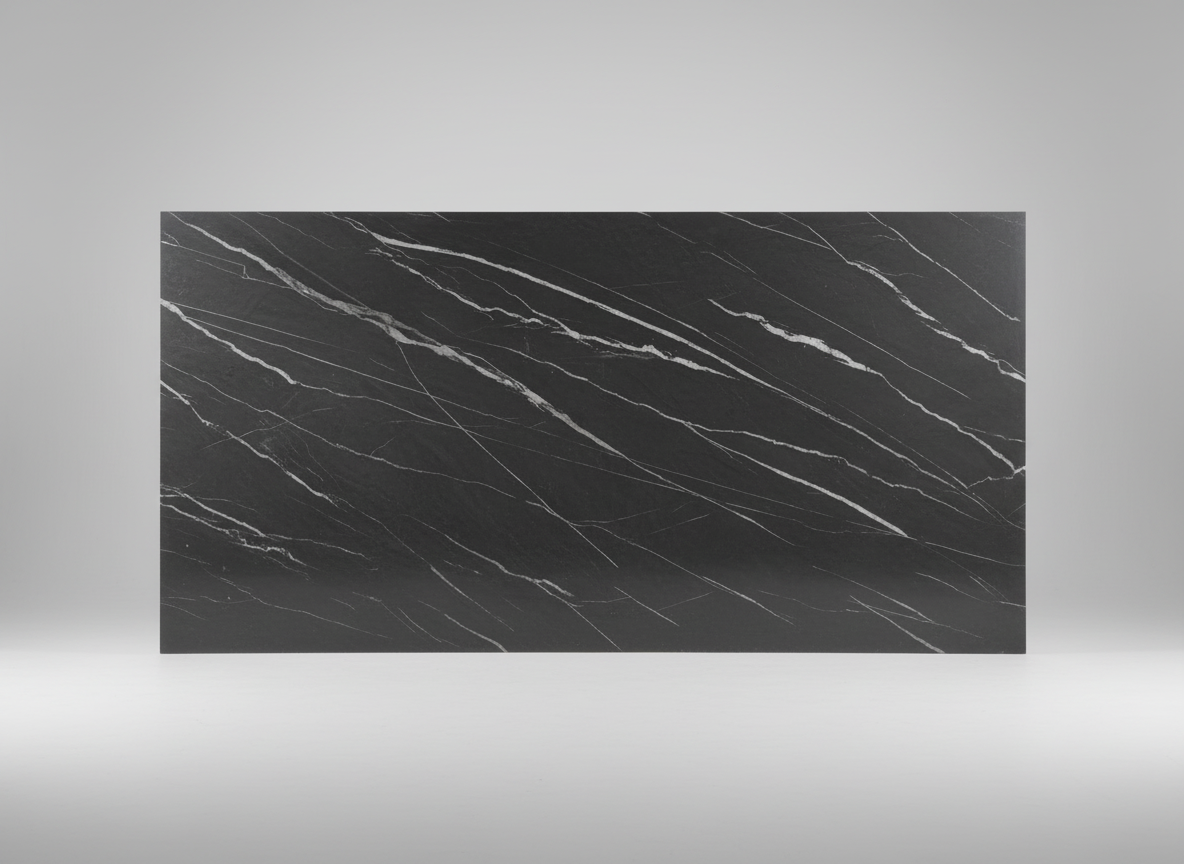 BLACK PORCELAIN COUNTER TOP - FURNITURE - ( - BUENA CASA - 3124x1600 mm - 124.96inchX64inch)