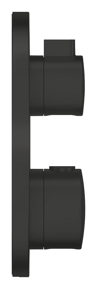 GROHTHERM THERMOSTATIC SHOWER MIXER FOR 2 OUTLETS WITH INTEGRATED SHUT OFF/DIVERTER VALVE - GROHE - ( MATTE BLACK - G3 - GROHTHERM CONVENT. CONCEALED - 0x15 mm - 0inchX0.5inch )