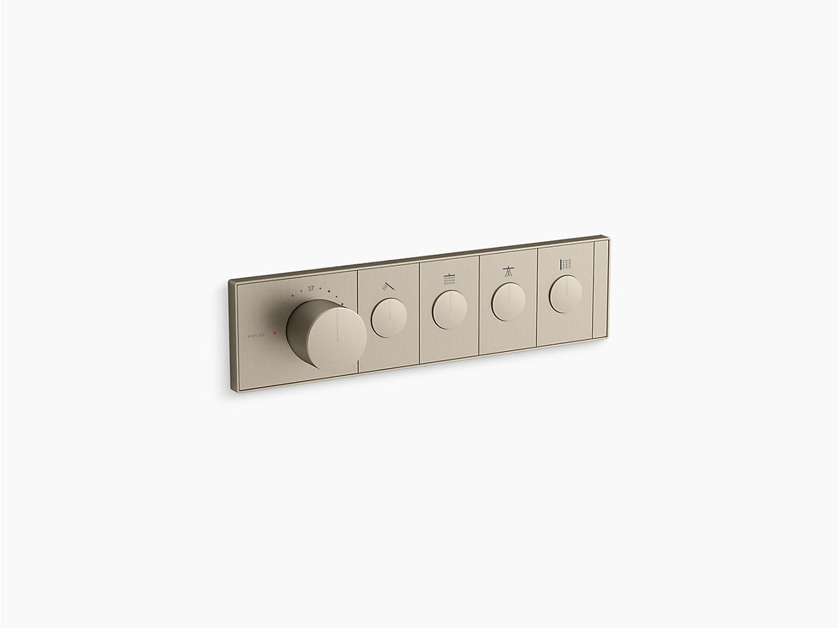 ANTHEM RECESSED EXPOSED PART MECH THERM/CONT 2IN/4OUT - KOHLER LUXURY - ( BRUSHED BRONZE - LUXURY - 0x0 mm - 0inchX0inch )
