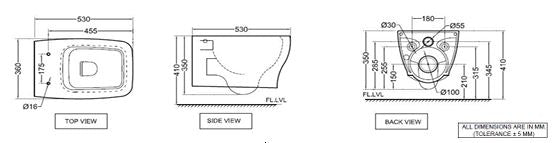 UF SOFT CLOSING SEAT COVER FOR 43951 & XQUISITE - ARTIZE SWARE - ( WHITE - XQUISITE - 0x0 mm - 0inchX0inch )