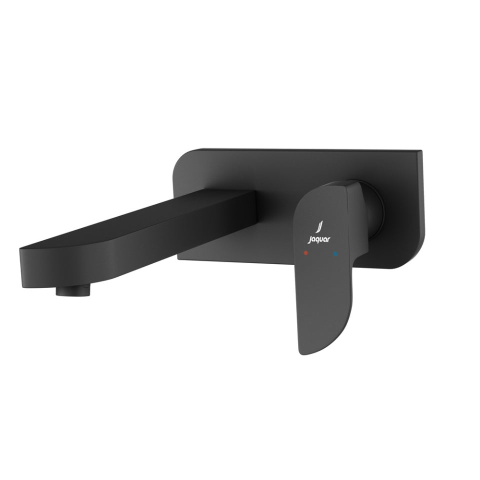EXPOSED PART KIT OF SINGLE CONCEALED STOP COCK & SPOUT - JAQUAR FAUCETS - ( BLACK MATT - ALIVE - 0x15 mm - 0inchX0.5inch )