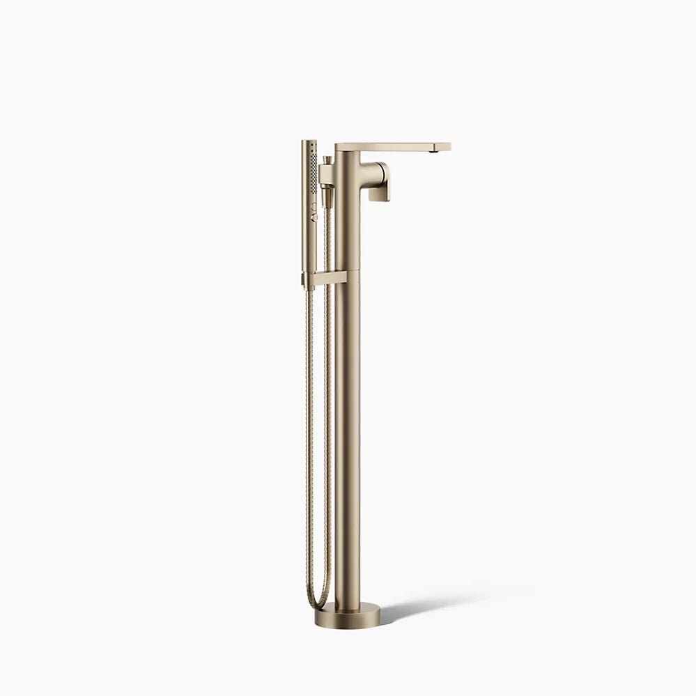 COMPOSED FLOOR MOUNT BATH TUB FILLER TRIM W/HAND SHOWER - KOHLER LUXURY - ( VIBRANT BRUSHED BRONZE - LUXURY - 0x15 mm - 0inchX0.5inch )