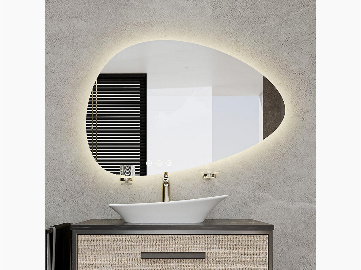 MODERNLIFE TM ASYMMETRICAL LIGHTED MIRROR - KOHLER LUXURY - ( - LUXURY - 802x549 mm - 32.08inchX21.96inch )