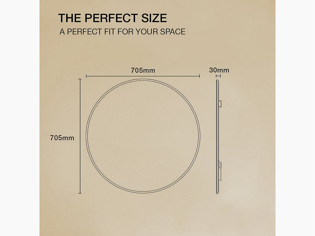 VIVE LIGHTED MIRROR WITH TOUCHLESS SWITCH - KOHLER LUXURY -  (  - LUXURY - 705x705 mm - 28.2inchX28.2inch )