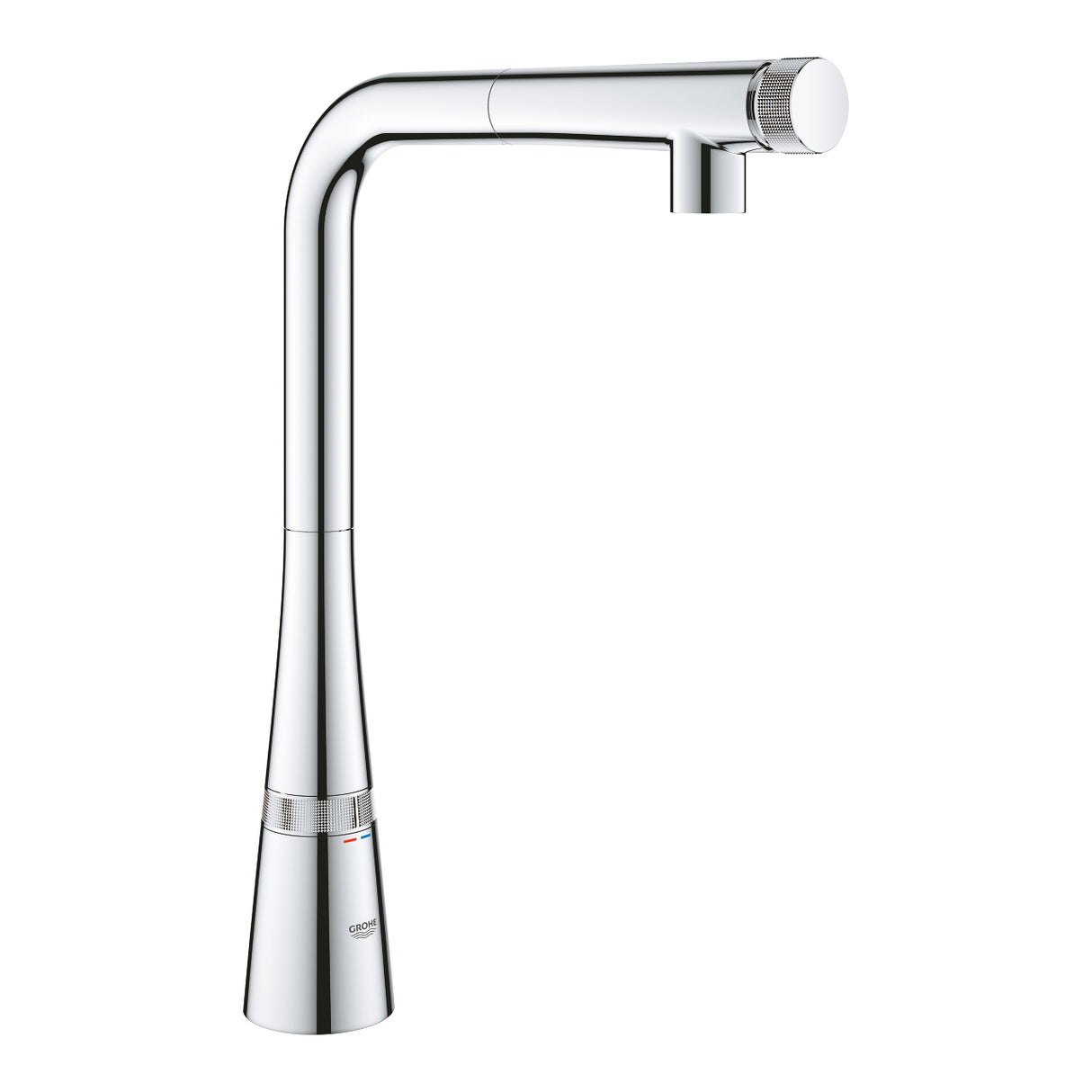 ZEDRA SMARTCONTROL 1-HANDLE SINK MIXER, L-SPOUT, PULL-OUT - GROHE - ( CHROME - G5 - SMARTCONTROL KITCHEN - 0x10 mm - 0inchX0.38inch )