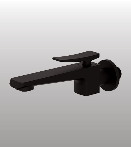 BRASS BIB COCK - AQUANT - ( MATT BLACK - WAVE SERIES - 0x0 mm - 0inchx0inch )