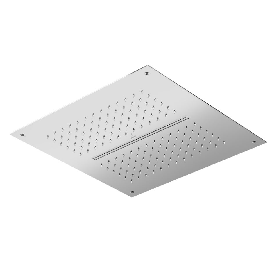 DUOFLO SHOWER SQUARE SHAPE TWO FUNCTIONS, RAIN AND WATERFALL - JAQUAR FAUCETS - ( CHROME - DUOFLO SHOWER - 350x350 mm - 14inchX14inch )