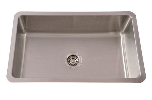 UMDERMOUNT SQUAR SS SINK (DEPTH 9INCH) WITH WASTE COUPLING - FUTURA - ( SATIN - - 780x450 mm - 31.2inchX18inch )