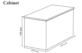 BASHAR 800 SNOW WHITE CABINET- GERMA - ( SNOW WHITE - BASHAR - 790x490x450 mm - 31.6inchX19.6inchX18inch )