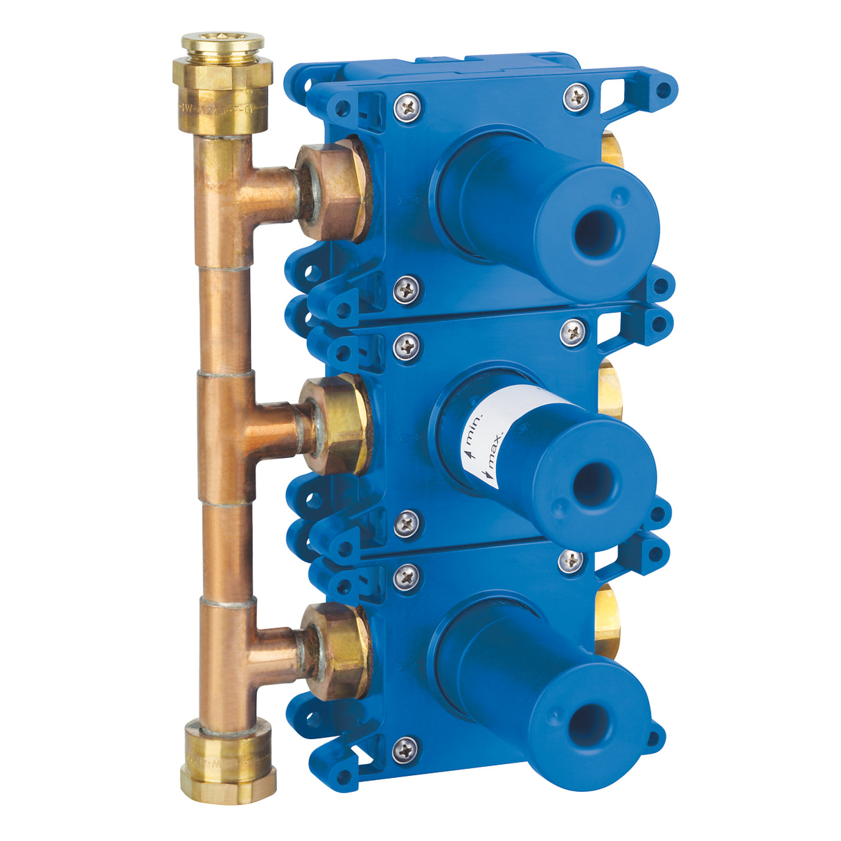 RAPIDO C TRIPLE CONCEALED VALVE ROUGH IN - GROHE -  ( CHROME - RAPIDO - 0x20 mm - 0inchX0.75inch )