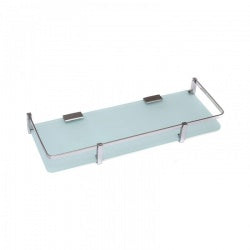 FRONT GLASS SHELF - BETTER LIVING - ( CHROME - - 450x150 mm - 18inchX6inch )